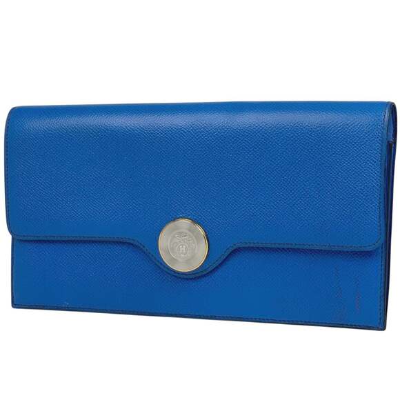 HERMES Handbags - Hermès HERMES logo clutch bag H Couchbel blue 〇V women's